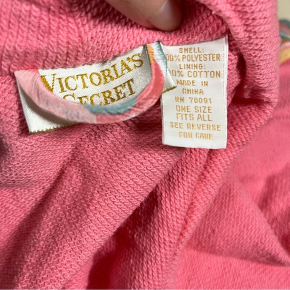 VTG Victorias Secret Robe Womens OS Satin Gold Label Floral Multicolor No Belt - Picture 3 of 8